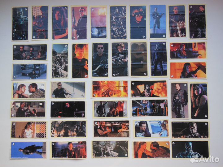 Вкладыши - наклейки из жвачки - терминатор