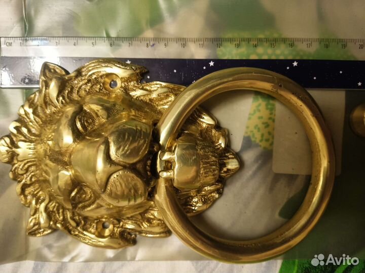 Ручка на дверь (стучалка) латунь литье