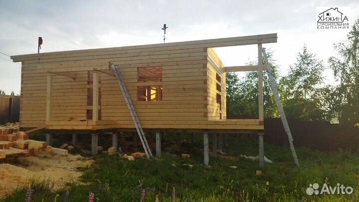Срубы дома 6х9 из бруса 1эт строительство