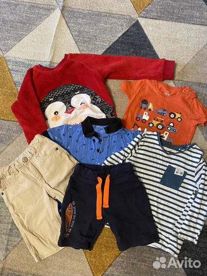Пакетом на мальчика 86 92