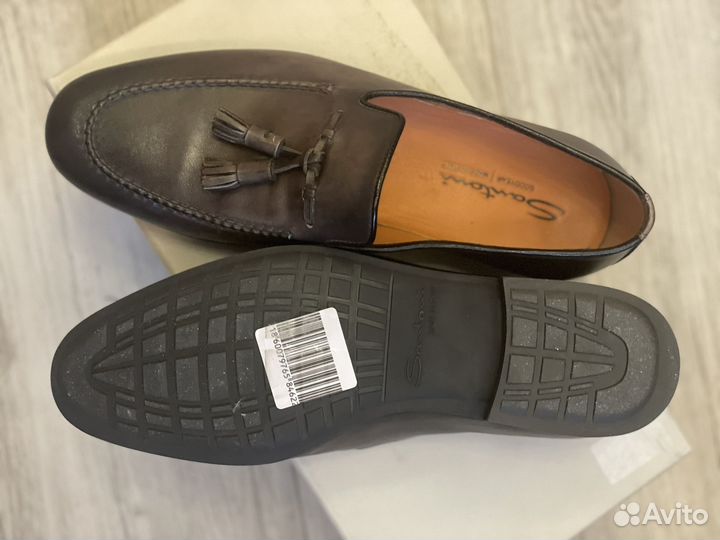 Лоферы santoni 41,5