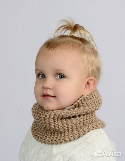 Снуд детский (манишка, шарф, хомут)