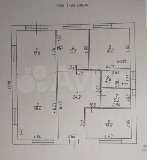 Дом 130 м² на участке 6 сот.