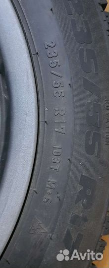 Колеса r17 5x114.3 с резиной 235/55 шипы