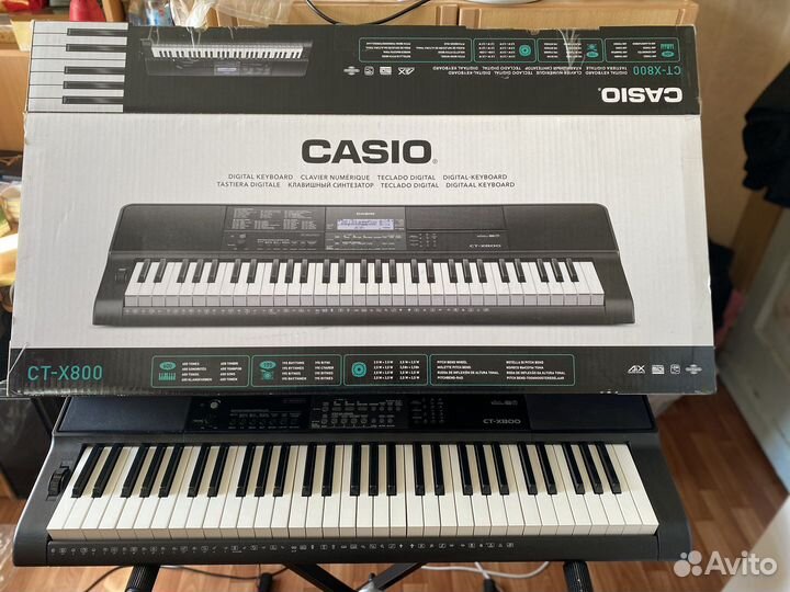 Синтезатор casio ct-x800 с подставкой