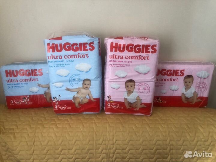Подгузники Huggies 4 (80 шт.)