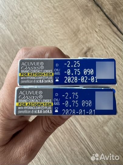 Линзы acuvue oasys astigmatism