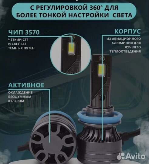 Светтдиодные лампы для автомобиля H11