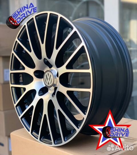 Диски VAG VW R18 5x112 Black Groove Gloss