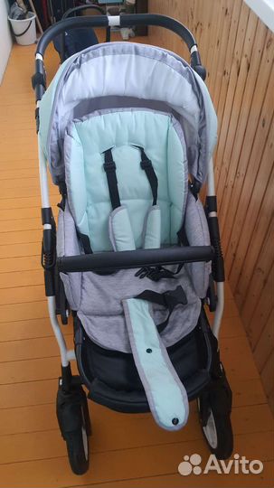 Коляска indigo charlotte зеленая мята