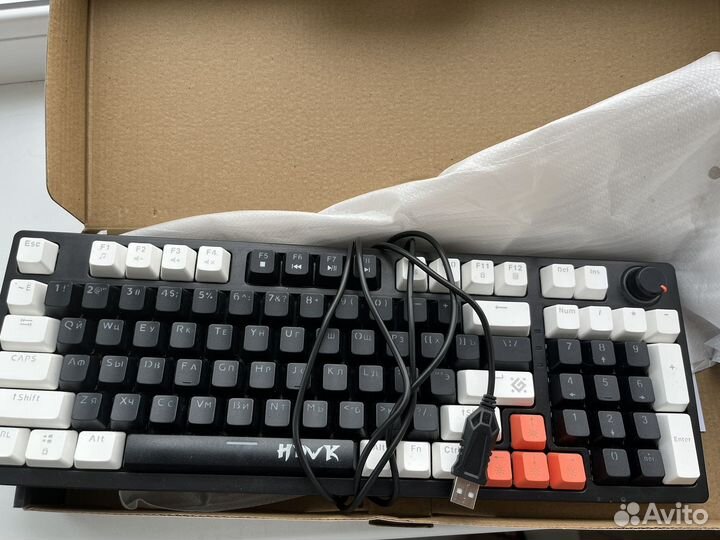 Игровая клавиатура механика Defender GK418 Brown