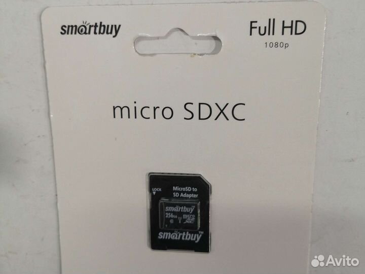 Карта памяти Micro SD 256GB Smartbuy новая