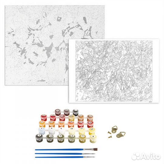 Картины по номерам Алые маки 40х50см на подрамнике