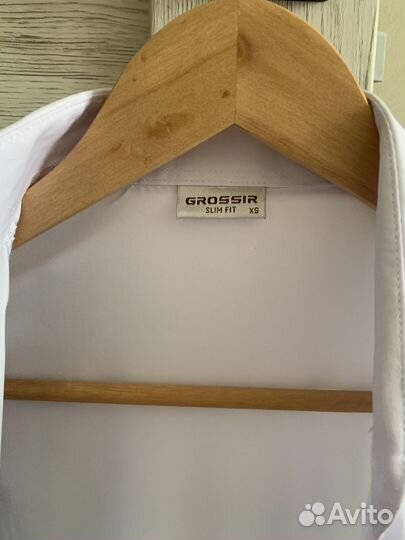 Рубашка белая 48 (М), сорочка белая мужская