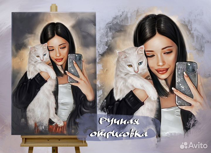 Портрет по фото на холсте Симферополь