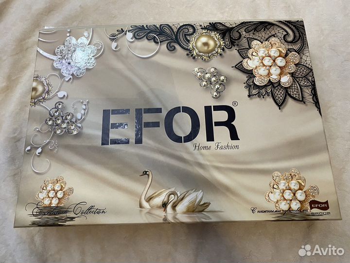 Скатерть с салфетками Efor eliza SET велюр 160х220