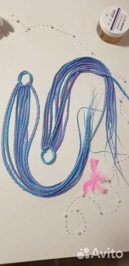 Афрокосы на резинке