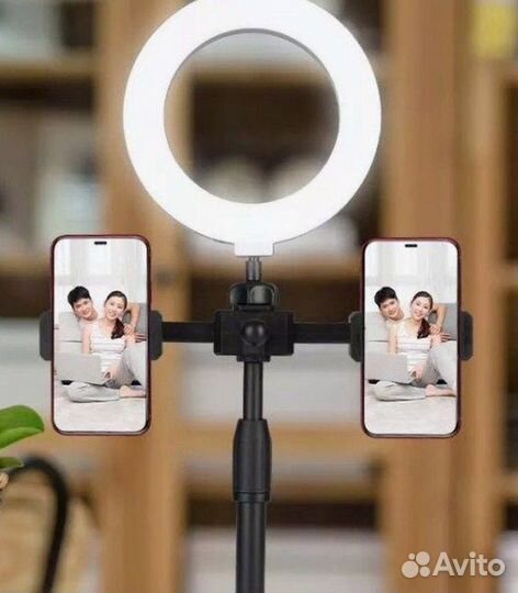 Кольцевая ламп 16см Двойной держатель