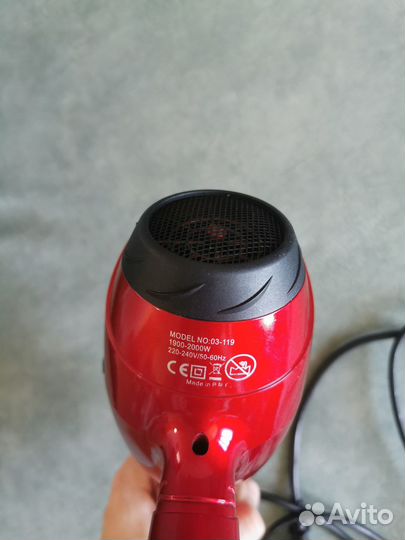 Фен профессиональный dewal Pro 03-119, red