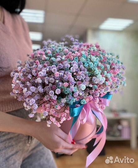 Букет с гипсофилой