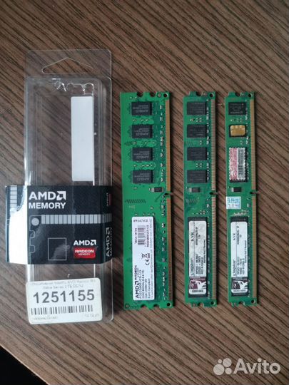 Оперативная память ddr2 2gb AMD и kingston