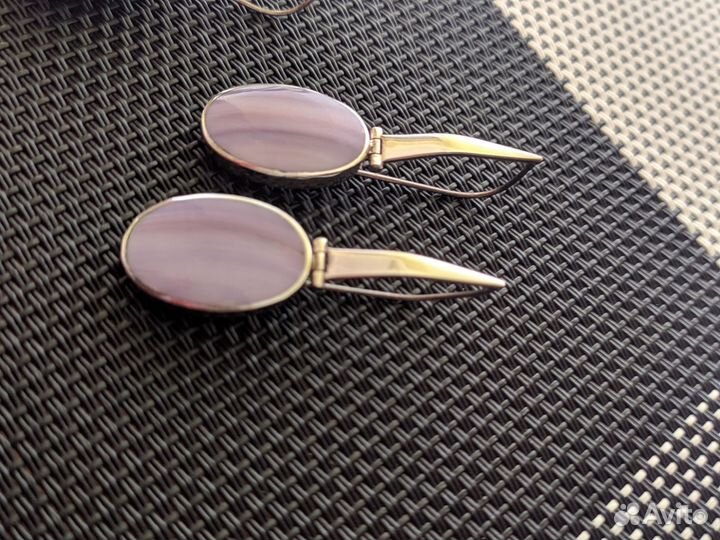 Серьги с агатом