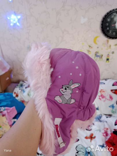 Шапка на девочку 3-4 года