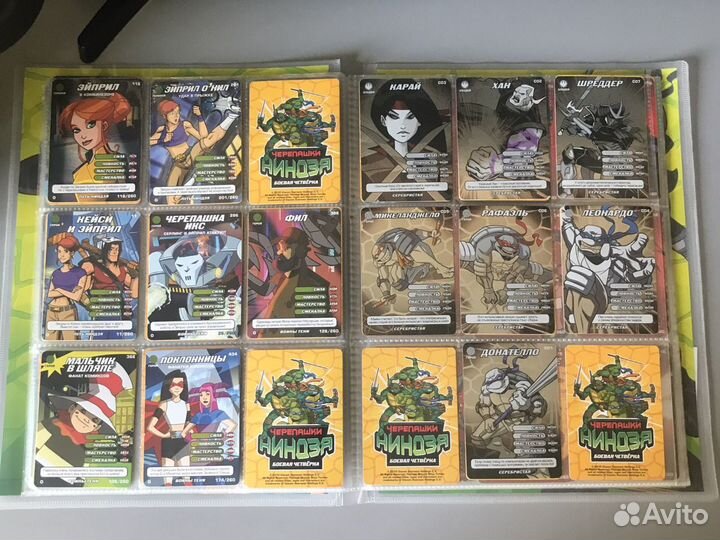 Коллекция карточек черепашки ниндзя