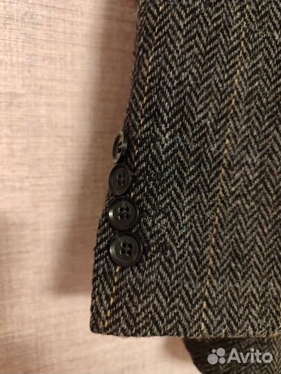 Винтажный твидовый пиджак Canda в елочку