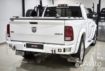 Бампер силовой для Додж Рам 1500 задний BMS alfa