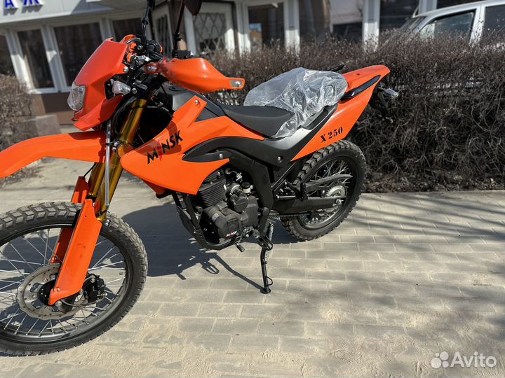 Новый мотоцикл minsk X250 оранжевый 2024