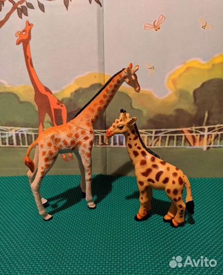 Набор зверей + жирафы