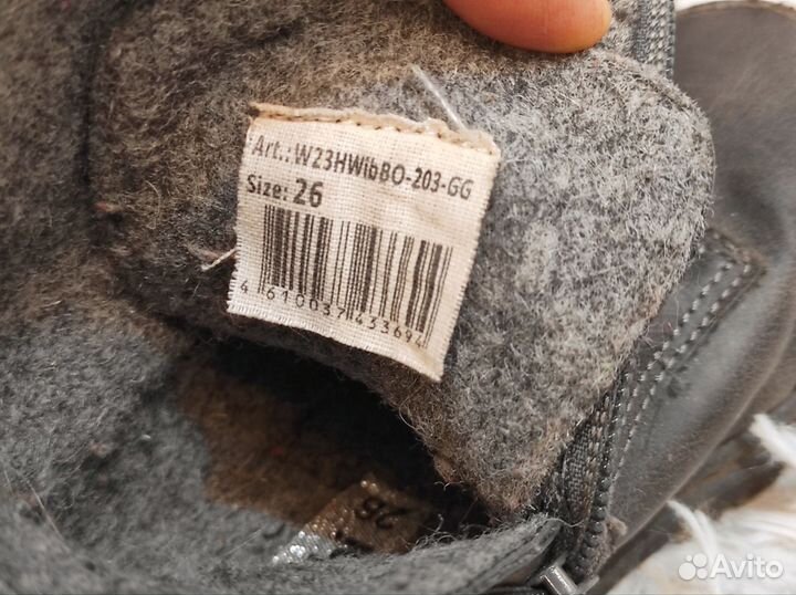 Ботинки демисезонные для мальчика 26