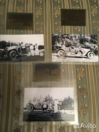 Три редких фотопластинки (негативы) 1900е гг