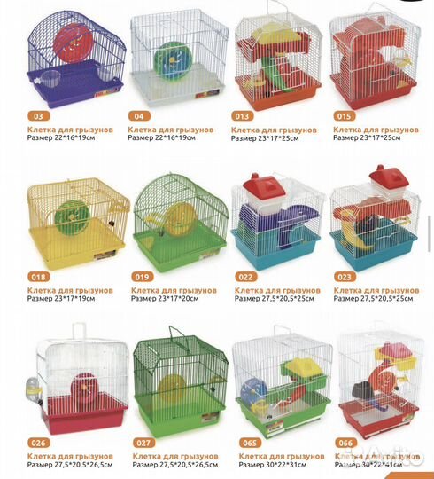 Клетки для грызунов и попугаев