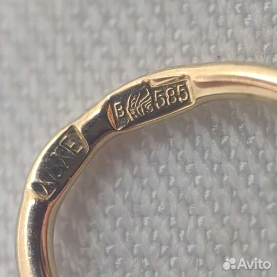 Серьги золото 585 пробы № 077166