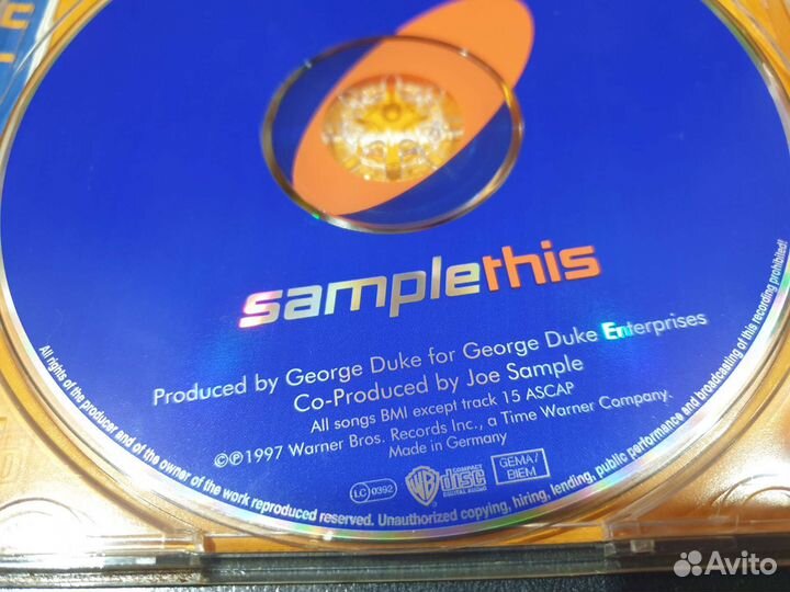 Joe Sample - Sample This (CD, 1997, Germany)