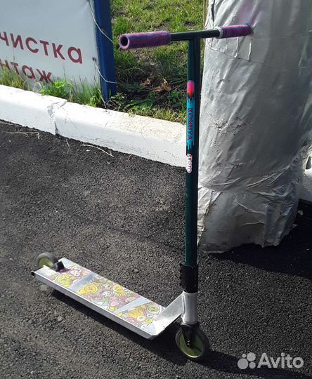 Трюковой самокат на запчасти