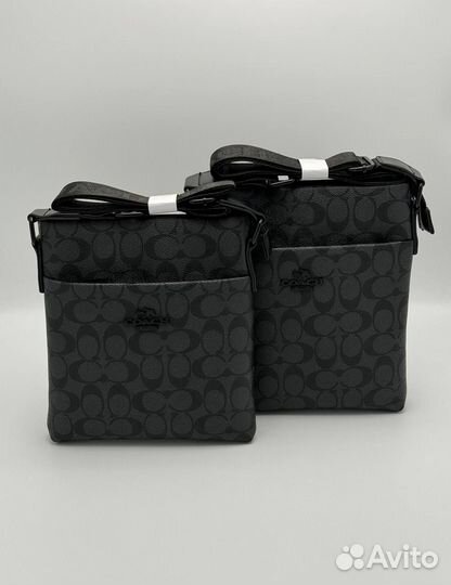 Новая мужская сумка Coach чёрная