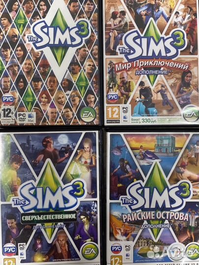 Диски The Sims 3 (дополнения)
