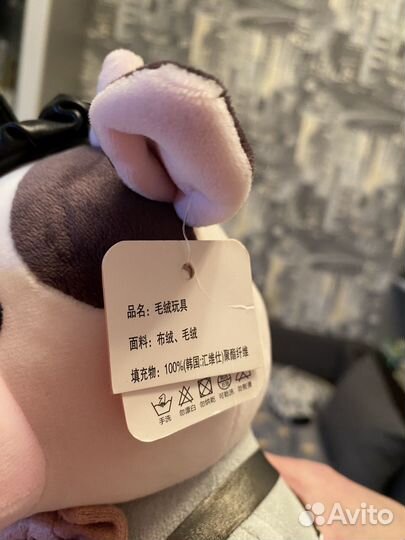 Мягкие игрушки -свинка и щенок