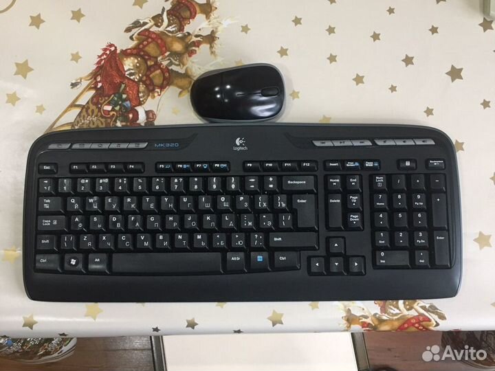 Беспроводная клавиатура и мышь logitech MK 320