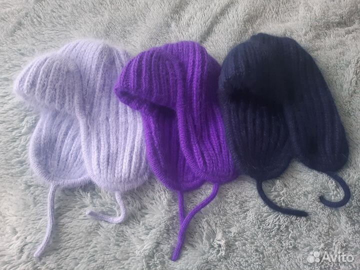 Комплект шапка, снуд, варежки