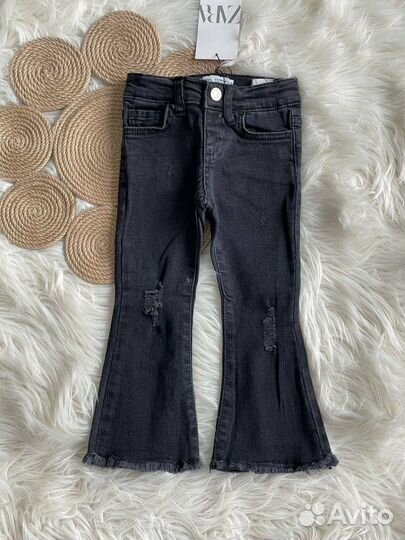 Джинсы zara 92 98 для девочки бу