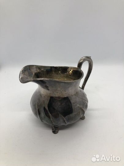 Молочник сливочник серебро 835