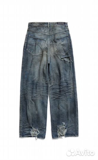 Джинсы balenciaga baggy pants IN light blue