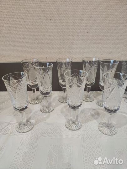 Фужеры хрустальные высокие СССР