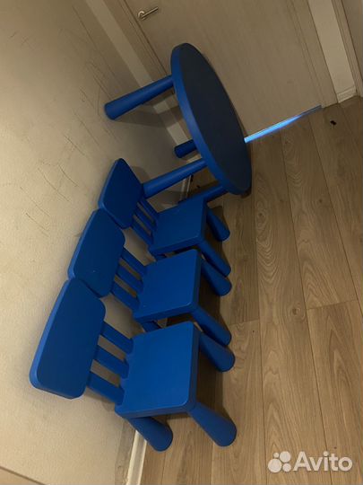 Стол и 3 стула, для детей Икея