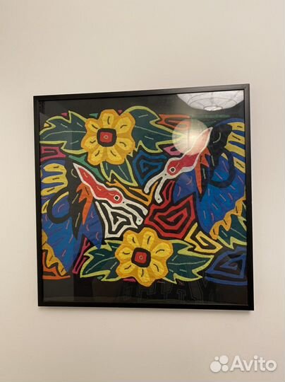 Текстильная аппликация в технике молас (Панама)