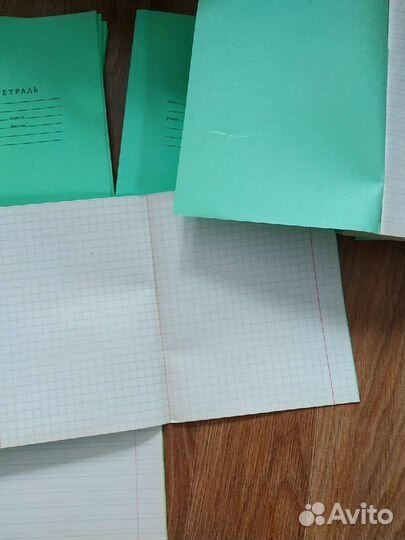 Тетради крупная клетка, косая линейка
